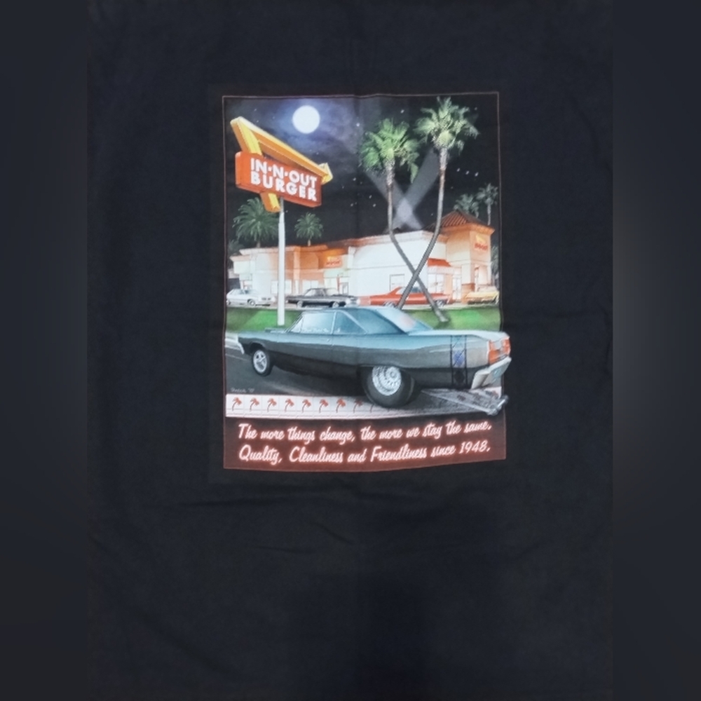 Black Graphic T-Shirt In N Out Burger Las Vegas